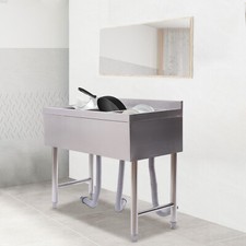 Three 3 Compartment Stainless Steel Commercial Kitchen Restaurant Bar Sink