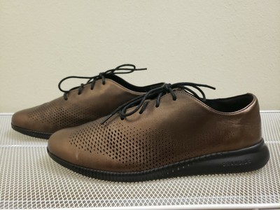 cole haan metallic oxfords