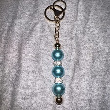 Handmade Beaded Keychain, Purse Charm, Zipper Pull