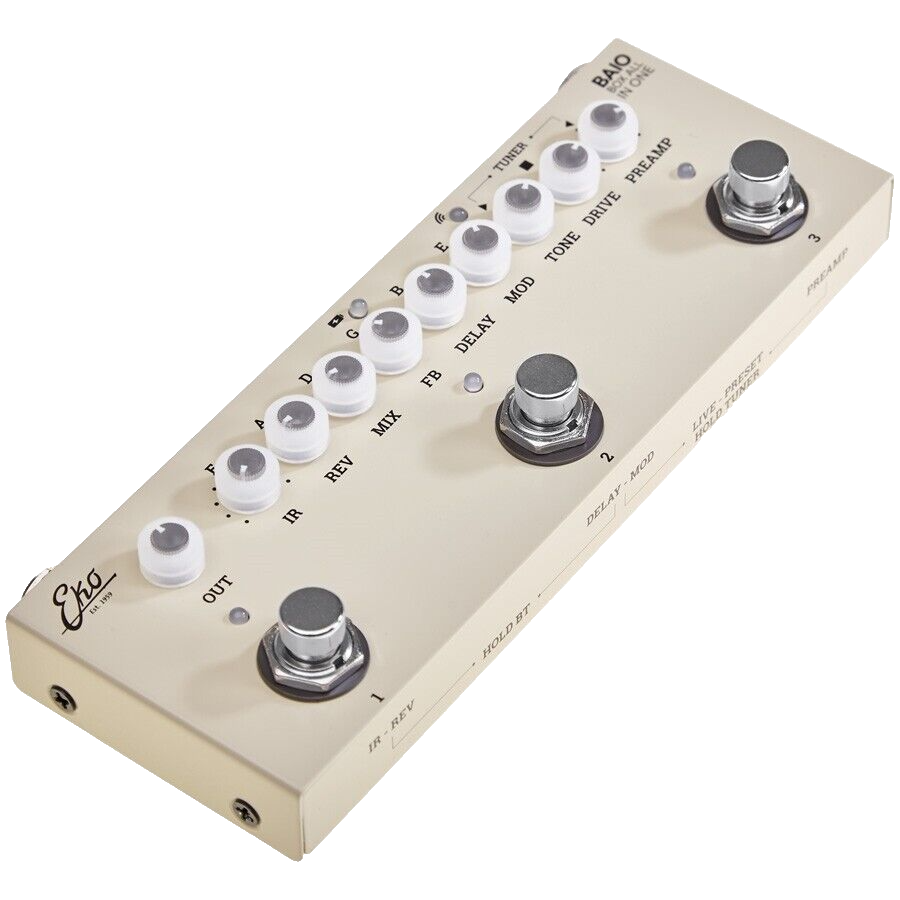 Eko Baio Guitare Electrique Multieffet Sur Batterie Multi Effets Guitare Électrique - Image 2