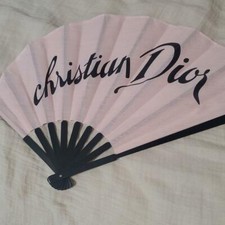 Limited Miss Christian Dior Novelty Goods Light Pink Folding Fan Unused Japan