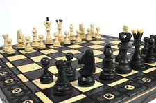 The Wholesale Chess Minsk European Chess Set - Black