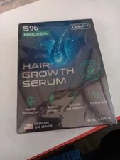 Davv Hair Growth Serum New Open Box 2.03oz Plus 0.25mm Derma Roller 5% Minoxidil
