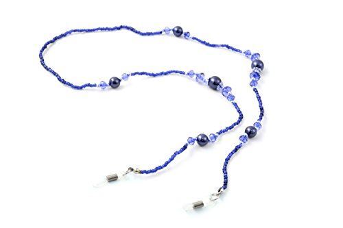 Calabria 25.5"Inch Fashion Chain Beaded Eyeglass/Sunglass Necklace Crystal Blue - Picture 1 of 1