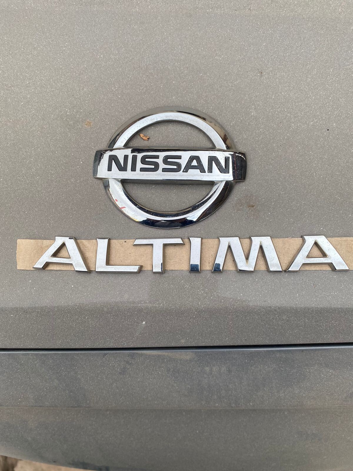 1X Rear Tailgate Emblems For ALTIMA Trunk Lid Letter Badge 3D Decal Gloss Silver