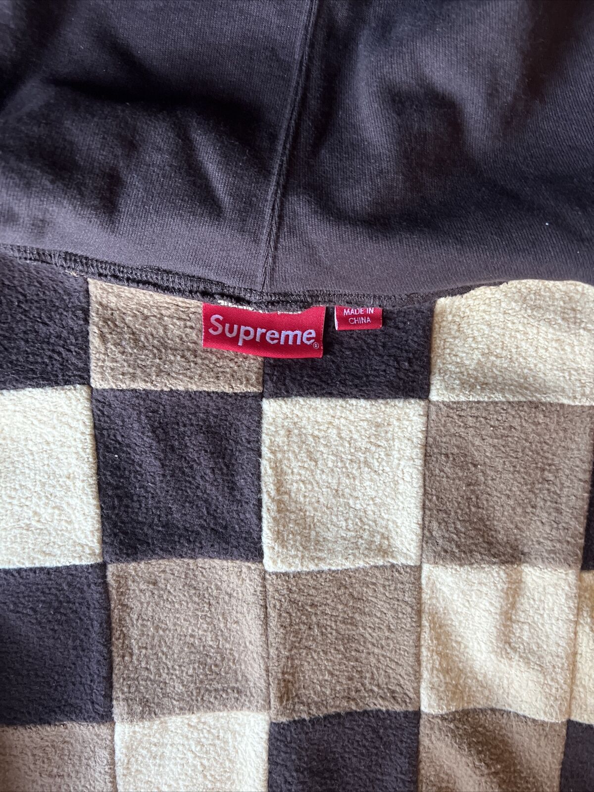 Supreme Reverse Patchwork zip up hoodie Size Small | eBay