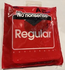 No Nonsense Pantyhose Regular Size A Off Black Sheer Toe M36