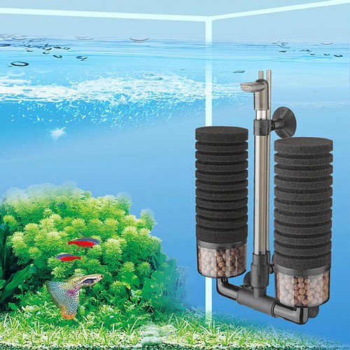 Aquarium Filter | Fish Tank Air Pump Bio Filter Sponge Filter Rotating - Imagen 6 de 14
