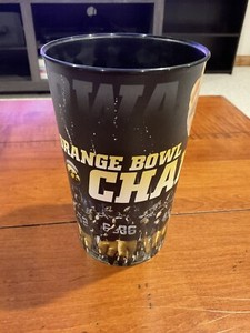 Iowa Hawkeye Football 2009 Orange Bowl Champions Souvenir Plastic Cup