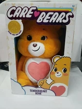 Basic Fun 2020 Care Bears 14" Plush TENDERHEART BEAR With CARE COIN