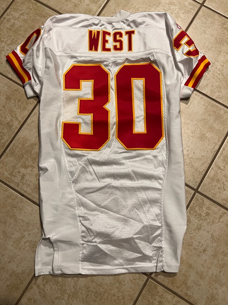 KANSAS CITY CHIEFS GAME USED ? ISSUED FOOTBALL JERSEY LYLE WEST