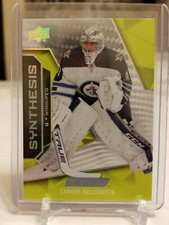 2019-20 UD Engrained Synthesis-Connor Hellebuyck #S-36 JETS