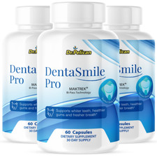 DentaSmile Pro- Oral Support- 3 Bottles- 180 Capsules