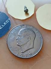 1972 D Eisenhower Coin One Dollar Belt Buckle Unscrews Easily Changeable Denver