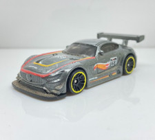 HOT WHEELS 2016 MERCEDES BENZ AMG GT3 GREY METALLIC MINT 1:64 MATTEL MALAYSIA L