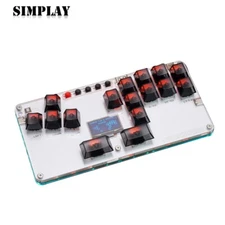 Black Button Version Mini Stickless Arcade Controller Custom Game Keyboard