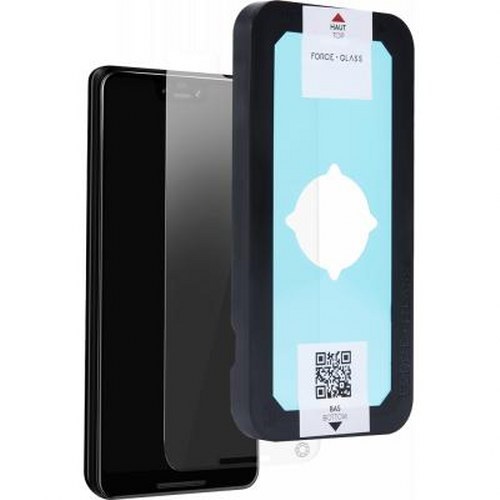 Force Glass Original 2.5D, Vetro Temperato Per P Smart 2019, Protezione Schermo 9H, Anti Graffio, Anti Impronte, Con Kit Di Posa Facile