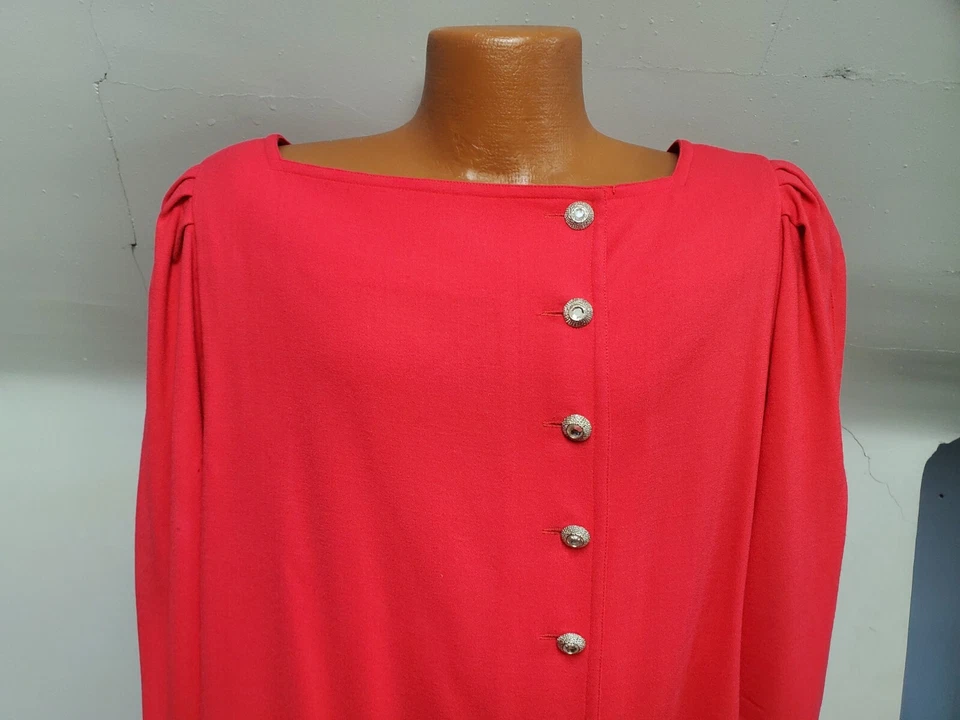 Женское красное коктейльное платье New York ADELE SIMPSON размер 14 - Изображение 2 из 4