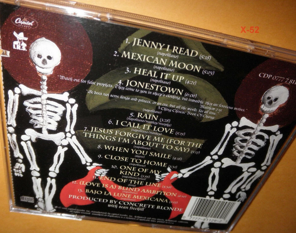 Concrete Blonde CD Mexican Moon Bryan Ferry Steve Wynn Heat It Up Jonestown Foto 3 de 3