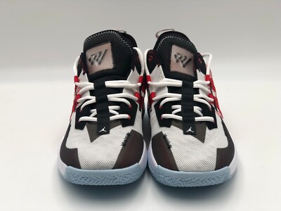 JORDAN ONE TAKE II White Red Black Basketball CW2457-106 Size 10.5