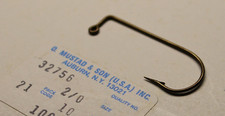 Ganci vintage Mustad 32756 taglia 2/0 Aberdeen made in Norway Mustad & Son USA