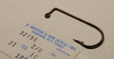 Vintage Mustad 32756 size 2/0 Aberdeen Hooks Made In Norway Mustad & Son USA
