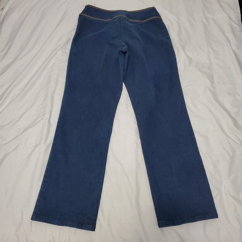 Pendleton blaue Damenjeans Leder getrimmt Größe 6 - Bild 2 von 6
