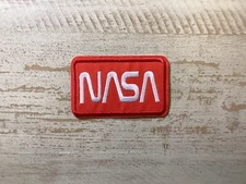 NASA Embroidered Patch Iron On Spaceship Space Exploration Astronaut