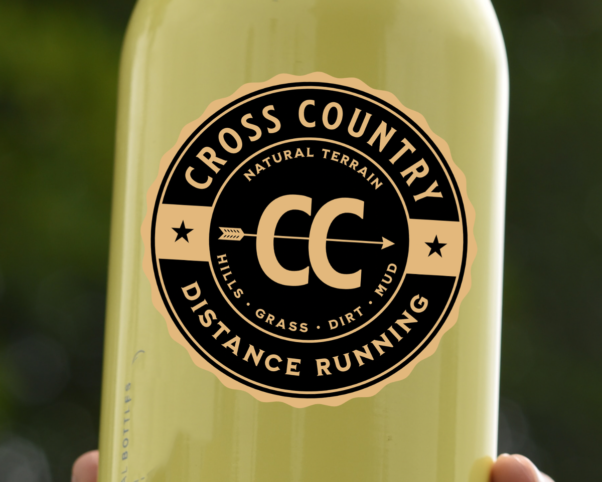 Cross Country Running Stickers Marathon Distance Running