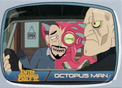 Rick & Morty Season 2 Interdimensional Chase Card IDC12 Octopus Man