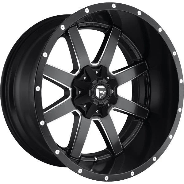 20X9 FUEL MAVERICK BLACK WHEELS RIMS DEEP LIP SET OF 4 FITS FORD F150 Foto 4 de 4
