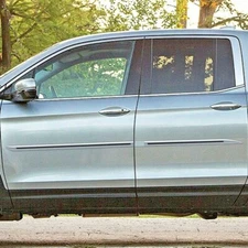 For: Honda Ridgeline 16-25 Painted Moldings w/Black or Red Inserts #CI7-RIDGE16