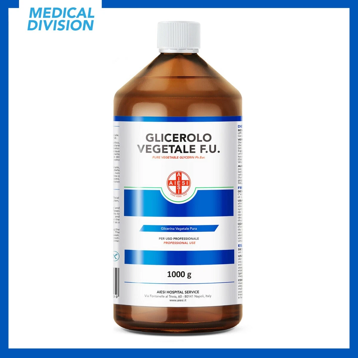 F.U. Plant Glycerol pure pharmaceutical grade 1 kg - pure liquid glycerin  8052283202499 | eBay