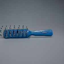 Vintage Blue Goody Vented Blow Styling Brush Small 6 Made in USA Retro USED