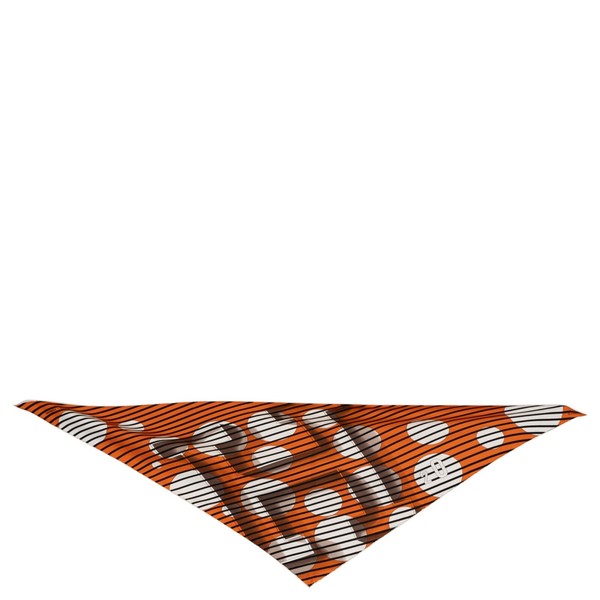 70842 authentischer HERMES orange weiß Seide H2O POINTU Schal