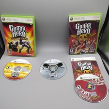 Lot of 3 Xbox 360 Guitar Hero II (Disc Only), GH World Tour & Aerosmith Tested