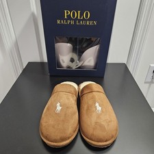 NIB Men's Polo Ralph Lauren Klarence Mule Scuff Slippers Size 10M