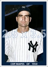 Cliff Mapes - 1950 New York Yankees - choose a style - colorized print
