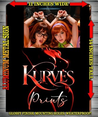 VELMA & DAPHNE V3 NOTI Metal Sign Wall Art 14'' x 11''