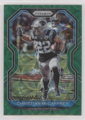2020 Panini Prizm Green Scope Prizm 52/75 Christian McCaffrey #237 h3a