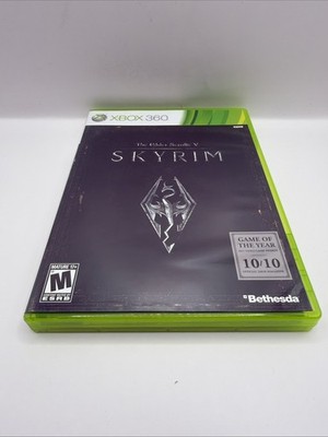 The Elder Scrolls V: Skyrim (Xbox 360, 2013) CIB Complete w/Map Tested & Working
