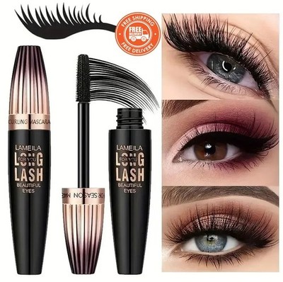 4D wasserfeste Wimperntusche langanhaltend dick Locken Verlängerung wischfest schwarz