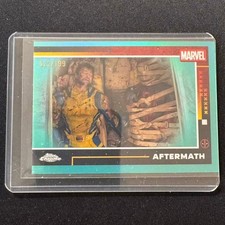 🦄DF 2025 TOPPS CHROME DEADPOOL AQUA REFRACTOR AFTERMATH /199 LOT5