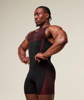 Gymshark Onyx 5.0 Seamless Singlet Black/Carmine Red Medium | eBay