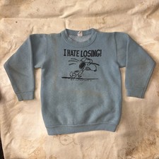 Vintage 1960 s Peanuts Snoopy Kids Sweatshirt 12 M Schulz