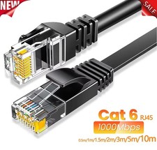 CAT6 RJ45 Ethernet Cable Network LAN Patch Lead Fast Speed Router to PC NEW Lot