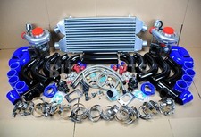 Diy Fmic Twin T3t4 Turbo Charger Kit 800hp For Mustang Cobra Gt Svt V8 V6 Bkbl