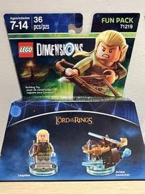 LEGO Dimensions Lord of the Rings GIMLI-LEGOLAS Fun Packs - Lot of 2