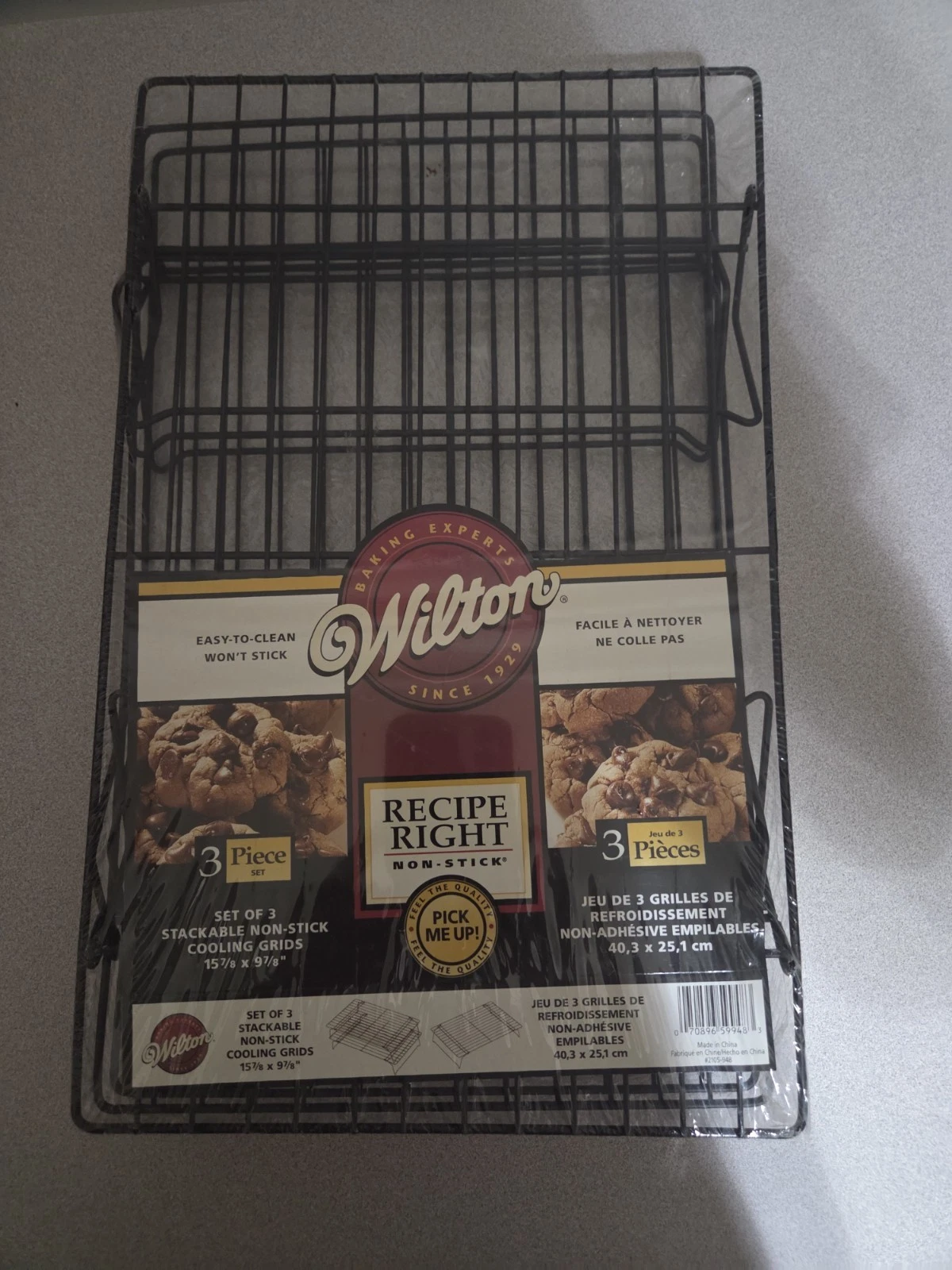 Wilton 3 Piece Stackable Cooling Rack Baking Wire Non Stick New
Opens in a new window or tab