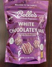 Belle’s Gourmet Popcorn White Chocolate Ube Kettle Corn Non GMO Whole Grain 